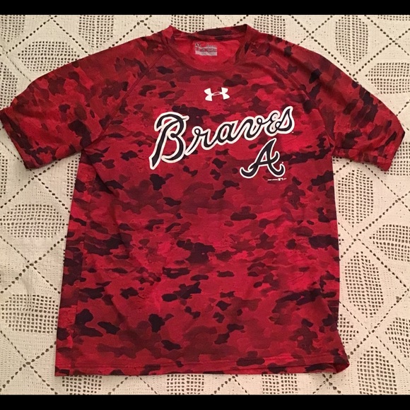 atlanta braves under armour shirt